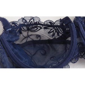 Lencería Sexy de Encaje Transparente para Mujer, Sujetador Transparente de Encaje para Mujer, Talla Grande - Product Image 3