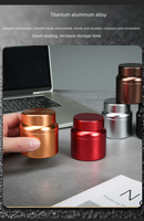 Boîte de conserve en aluminium luxueuse pour poudre protéinée, conteneur hermétique pour bonbons et thé, boîte cadeau avec petite boîte à thé en métal