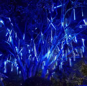 Guirlandes lumineuses LED <span class=keywords><strong>de</strong></span> Noël en forme <span class=keywords><strong>de</strong></span> <span class=keywords><strong>pluie</strong></span> <span class=keywords><strong>de</strong></span> météores, étanches IP65, 10 m, en plastique, pour extérieur, effet gouttes <span class=keywords><strong>de</strong></span> <span class=keywords><strong>pluie</strong></span> tombantes - Product Image 2