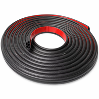 Bande d'étanchéité en caoutchouc EPDM autocollante pour portière de voiture, joint d'étanchéité creux à compression pour réduction du bruit du coffre et du capot, sur mesure