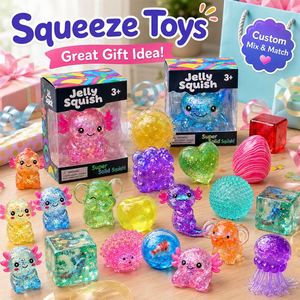 Sparkling Water Squishies Cute Sea Friends Bubble Texture Heart Gem Egg Hand Relief Kids Prize Gift Assortment - Product Image 2