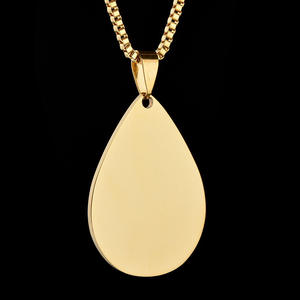 Etichette con LOGO personalizzate in acciaio inossidabile modelli esplosivi all'ingrosso di alta qualità etichette con <span class=keywords><strong>cuore</strong></span> d'oro - Product Image 4