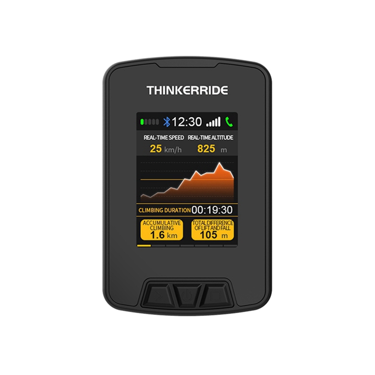 Factory Wholesale Black Electric Parts Power Meter Bicycle Computer Lcd