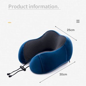 Memory Foam Airplane <b>Neck</b> Support Travel <b>Pillow</b> With Carry Bag - Product Image 5
