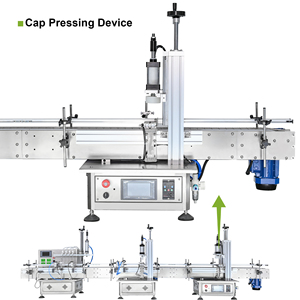 Fully Automatic Filling And Screw Capping Line For Perfume Essential <b>Oil</b> Cosmetic Bottle With Conveyor Auto Cap Feeder - Product Image 5