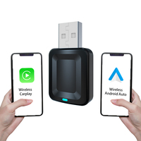 Adaptateur USB portable JMYTECH CA-16 Carplay Android Auto avec commande vocale et carte en ligne pour iPhone 14 Android 11