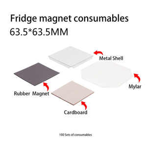 Dowell Vuông Tay Báo Chí Tủ Lạnh Nam Châm Máy Làm Tùy Chỉnh Hình Ảnh Tủ Lạnh Nam Châm Nút Nhà Sản Xuất Nút Máy Kit - Product Image 3