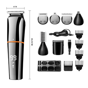 <span class=keywords><strong>Kemei</strong></span> KM-5898 Kit de toilettage 11 en 1 pour salon de coiffure Ensemble de tondeuse à cheveux lavable et rechargeable pour hommes Vente en gros - Product Image 2