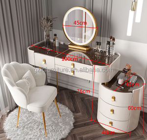 Bàn trang điểm mới cho bàn trang điểm đặt tủ quần áo Led Gương ánh sáng bàn trang điểm hiện đại với gương tăng cường vẻ đẹp phòng ngủ nhà - Product Image 6