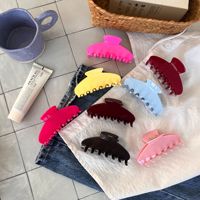 Jepit Rambut Akrilik Warna Solid Gaya Eropa Amerika Liwu 10.5cm untuk Pilates Wanita