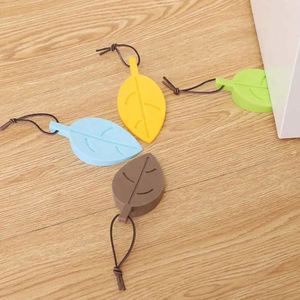Creative Leaf Shape Silicone Multi-Functional Portable Door <b>Stopper</b> NonSlip Windproof Door Wedge Child Proof Anti-Pinch Door - Product Image 4