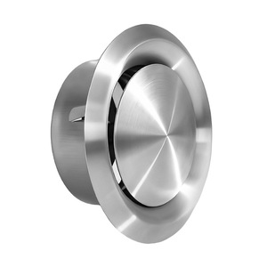 Hefengxing Circular Air Vent 304 Stainless Steel Single Layer Silver Adjustable Ventilation Outlet for Indoor Air Exchange - Product Image 5