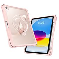iPad A16 11 2025 ve iPad 10. Nesil 10.9 için Şeffaf Arka Kapaklı Tablet Kılıfı