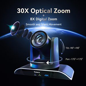3pcs 30x zoom 4k PTZ hội nghị máy ảnh ai tự động theo dõi USB + HDMI + SDI + LAN POE và kb300pro IP PTZ camera điều khiển cần điều khiển - Product Image 3