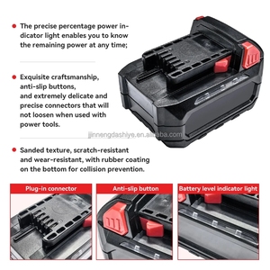 Batterie lithium-ion rechargeable 18V 5Ah pour perceuse et clé à chocs sans fil - En stock - Product Image 2