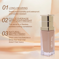 Logo personnalisé crème à couvrance complète correcteur crème solaire hydratante caractéristiques fond de teint liquide imperméable maquillage