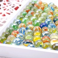 Billes de verre artificielles de grande et petite taille, solides et colorées, de 16 mm et 25 mm, pour la décoration, les cadeaux, l'école, les machines