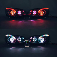 4PCS RVB Coton LED Angel Eyes Halo Anneaux 70mm 80mm 90mm 100mm 120mm 140mm160mm Lampes de phare LED