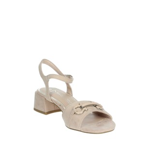 Sandali con tacco 28202 polvere 2-42 alla moda con lacci quadrati a punta aperta in pizzo stile Top per estate primavera plantare da esterno - Product Image 5