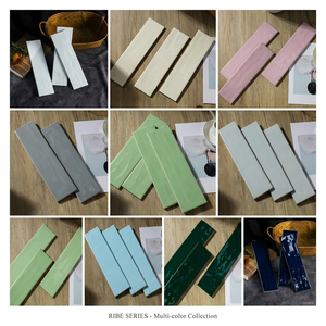 Carrelage en céramique texturé, collection <span class=keywords><strong>RIBE</strong></span>, aspect artisanal, pour l'art mural des espaces commerciaux - Product Image 1