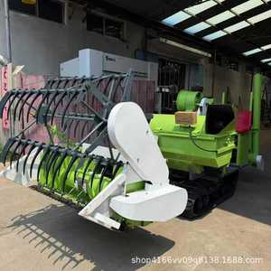 Mini Cosechadora Combinada de 28 Hp con Transmisión por Engranajes para Cosecha de Arroz y Granos, Multifuncional, Verde - Product Image 4