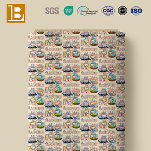 Tela de popelina de algodón peinado transpirable personalizada con estampado Digital de <span class=keywords><strong>La</strong></span> Bubu de dibujos animados bonitos de muestra gratis para camisetas infantiles - Product Image 4