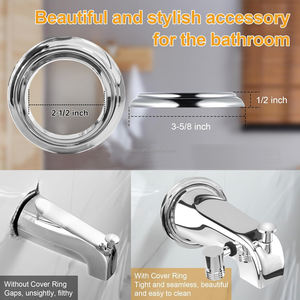 Inverseur de bec de <span class=keywords><strong>baignoire</strong></span> intégré avec connexion de tuyau de douche de pluie Chrome poli ABS + robinet de <span class=keywords><strong>baignoire</strong></span> en zinc finition 1/2 \ "ou 3/4 \" - Product Image 5