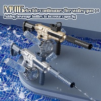 NOUVEAU Pistolet à eau électrique automatique M416 de 70 cm en plastique ABS, capacité de 500 ml, tir continu à longue portée de 7 à 9 m