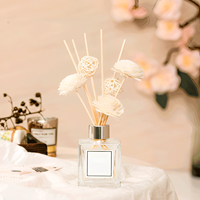 Bouteille en verre blanc personnalisée, désodorisant d'air, parfum de luxe, diffuseur d'huile de roseau, bouteille de 150Ml et emballage