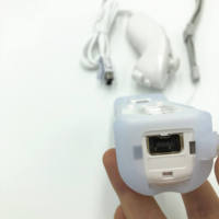 Télécommande OEM intégrée Motion Plus et Nunchuck avec étui en silicone et sangle pour Nintendo Wii