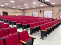 HOZE HS-1203C-2 Chaise de théâtre moderne, pliable, en alliage d'aluminium, durable, écologique, ergonomique, confortable, avec pieds en acier