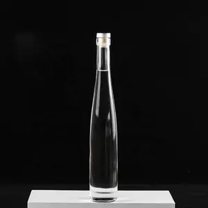 375ml 50cl Botellas de vidrio con tapón de corcho para Vodka Gin Ron Whisky Tequila