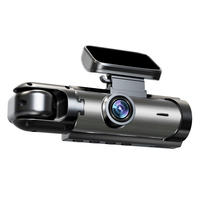 Cámara de Coche M8 con Doble Lente Frontal y de Cabina, Full HD 1080p, Pantalla LCD, Visión Nocturna, Grabación en Bucle Automática, Sensor G, 1 Año de Garantía, Caja Negra