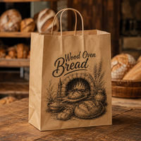 Sacs en papier personnalisés laminés écologiques et recyclables pour plats à emporter, en papier kraft de qualité alimentaire, commandes en gros OEM ODM, livraison rapide pour restaurants