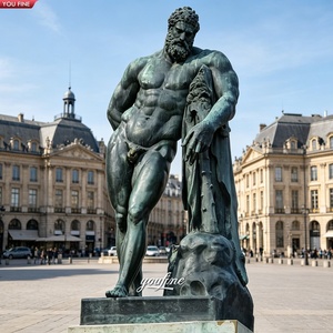 YOUFINE - Estatua de Hércules Farnesio de Bronce Fundido, Escultura Clásica de Héroe de la Mitología Griega para Villa o Plaza - Product Image 6