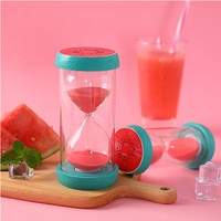 Klassische Dekoration Sand Timer Frucht stil Sanduhr Orange Timer 5 Minuten Timer Uhr