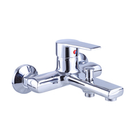 Robinet de douche thermostatique de luxe ITALOMIX, mitigeur mural en alliage de zinc, corps chromé poli, robinet de baignoire avec inverseur