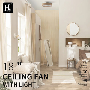 Modern <b>Ceiling</b> Fan <b>Light</b> LED Warm White 3500K Surface Mounted Wood Base Paper Cover for Living Room 220V - Product Image 4