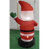 Père Noël gonflable sur mesure de 1,2 m de haut pour la publicité extérieure, la décoration de jardin et les fêtes de Noël