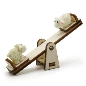 Kit de modelo de balancín de madera para niños, juguete educativo científico, herramienta de aprendizaje STEM de montaje manual, para edades de 4 a 6 años, forma geométrica unisex - Product Image 4
