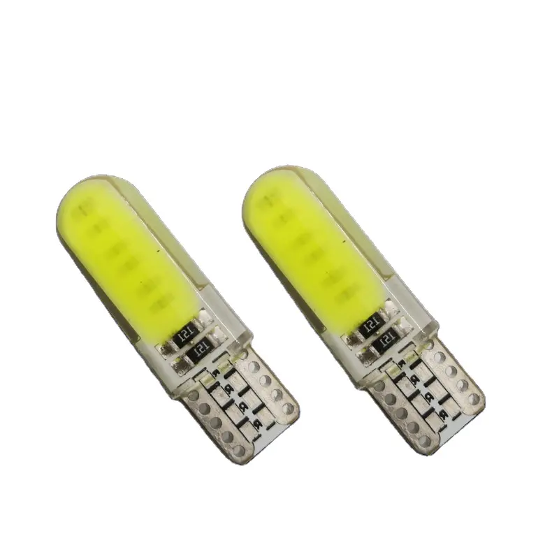 T10 W5W Led Strobe Flash Siliconen Gel Licht 194 168 Cob 12V 24V Led Blink Gloeilamp Klaring lichten Rode Auto Accessoires