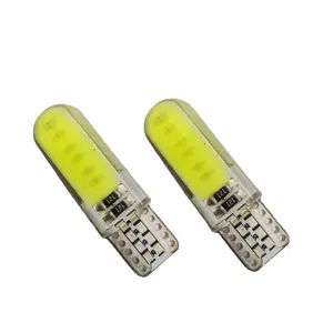 Luz de silicone estroboscópica de led t10 w5w, lâmpada de led 194 168 cob 12v 24v luzes de apuramento, acessórios para carro