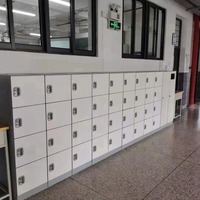 EasyLocker Banc de vestiaire intelligent en plastique ABS de haute qualité, antirouille, durable, démontable, à fixation au sol, avec clé, écologique 1