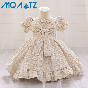 MQATZ Abito da Cerimonia per <span class=keywords><strong>Neonata</strong></span> con Stampa Floreale, Vestito per Festa di Compleanno per Bambine - Product Image 3