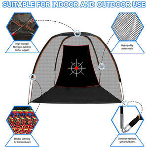 ตาข่ายฝึกซ้อมกอล์ฟแบบพกพา พร้อมเป้าหมายและกระเป๋าสำหรับพกพา - Product Image 3