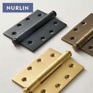 Nurlin Rắn Brass Dày Và Mạnh Mẽ Cửa Cổng Bản Lề Matte Brass <span class=keywords><strong>Antique</strong></span> Brass Đen Mảnh Duy Nhất Giá - Product Image 1