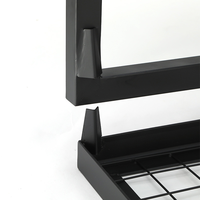 Cadre de lit en fer durable avec lattes en maille d'acier, plateforme de lit en métal antidérapante, base de lit multi-tailles simple et double pour dortoir scolaire