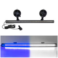 Neue 3030 DC10-30V LED-Warnleuchte Rot Blau Gelb Weiß RGB-Farbe Stroboskop 15 Modi Länge Optional Saugnapf LED-Lichtleiste