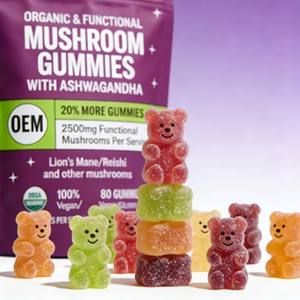 Gummies véganes OEM aux champignons, extrait biologique de Crinière de lion, pour la concentration, la mémoire et l'énergie, personnalisables, marque privée, nootropique naturel pour adultes - Product Image 3