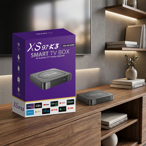 กล่องสมาร์ททีวีแอนดรอยด์10.0 K3 XS97 H313 Quad Core 2.4/5G WiFi tvbox 4K UHD เครื่องเล่นมีเดีย1G + 8G - Product Image 1
